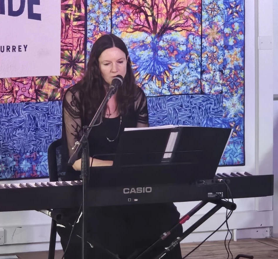Lisa performing solo